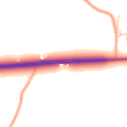 Daytime road noise heatmap for CO7 7AU