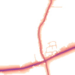 Daytime road noise heatmap for CO7 7DR