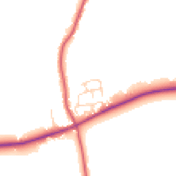 Daytime road noise heatmap for CO7 7FQ