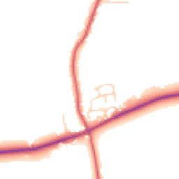 Daytime road noise heatmap for CO7 7FR