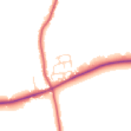 Daytime road noise heatmap for CO7 7FT
