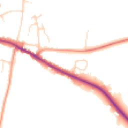 Daytime road noise heatmap for CO7 7FZ