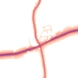 Daytime road noise heatmap for CO7 7GD