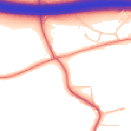 Daytime road noise heatmap for CO7 7GN