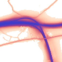 Daytime road noise heatmap for CO7 7UD