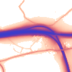 Daytime road noise heatmap for CO7 7UF