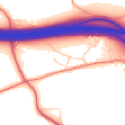 Daytime road noise heatmap for CO7 7UG