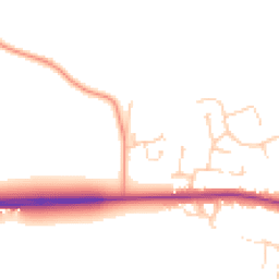 Daytime road noise heatmap for CO7 7WW
