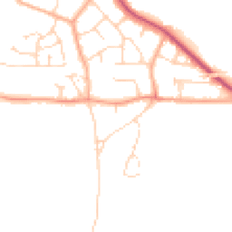 Daytime road noise heatmap for CO7 8AL