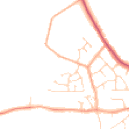 Daytime road noise heatmap for CO7 8BZ