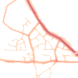 Daytime road noise heatmap for CO7 8DZ