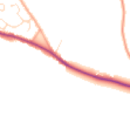 Daytime road noise heatmap for CO7 8ET