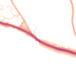 Daytime road noise heatmap for CO7 8EX