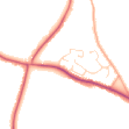 Daytime road noise heatmap for CO7 8FE