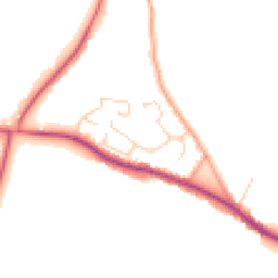 Daytime road noise heatmap for CO7 8HL