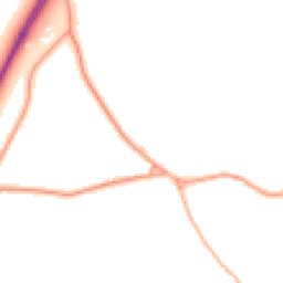 Daytime road noise heatmap for CO7 8SP