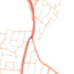 Daytime road noise heatmap for CO7 9HE