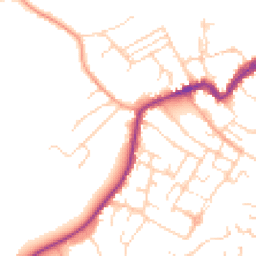 Daytime road noise heatmap for CO9 1AB
