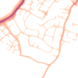Daytime road noise heatmap for CO9 1AN