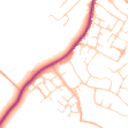 Daytime road noise heatmap for CO9 1AQ