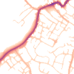 Daytime road noise heatmap for CO9 1AU