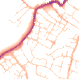 Daytime road noise heatmap for CO9 1BA