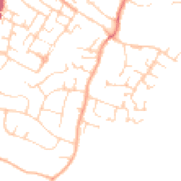 Daytime road noise heatmap for CO9 1BN