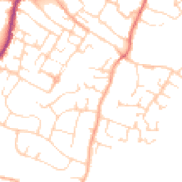 Daytime road noise heatmap for CO9 1BS