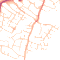Daytime road noise heatmap for CO9 1BT