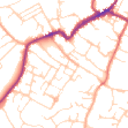 Daytime road noise heatmap for CO9 1DH