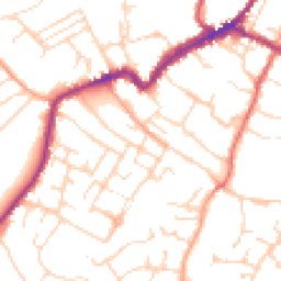 Daytime road noise heatmap for CO9 1DJ