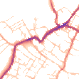 Daytime road noise heatmap for CO9 1HT