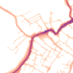 Daytime road noise heatmap for CO9 1JQ