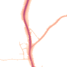 Daytime road noise heatmap for CO9 1PH