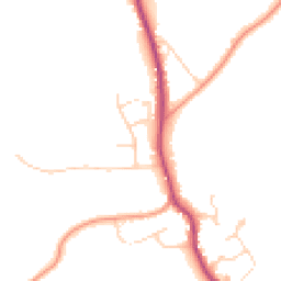 Daytime road noise heatmap for CO9 1TB