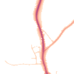 Daytime road noise heatmap for CO9 1TF