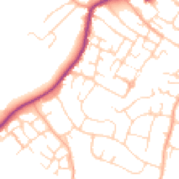 Daytime road noise heatmap for CO9 1UT