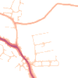 Daytime road noise heatmap for CO9 2FL