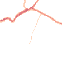 Night-time road noise heatmap for CO9 2GY