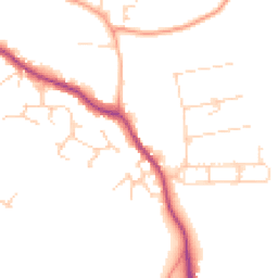 Daytime road noise heatmap for CO9 2HD