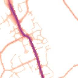 Daytime road noise heatmap for CO9 3EH