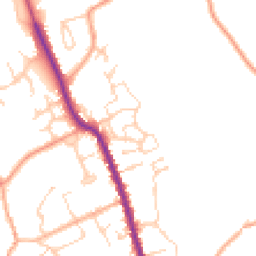 Daytime road noise heatmap for CO9 3FD
