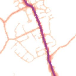 Daytime road noise heatmap for CO9 3FJ