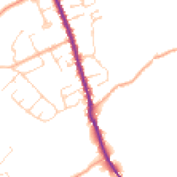 Daytime road noise heatmap for CO9 3HT