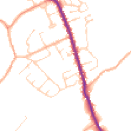Daytime road noise heatmap for CO9 3JB