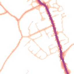 Daytime road noise heatmap for CO9 3JE