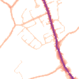 Daytime road noise heatmap for CO9 3JL