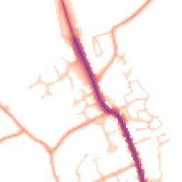Daytime road noise heatmap for CO9 3PG