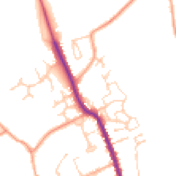 Daytime road noise heatmap for CO9 3QB