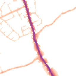 Daytime road noise heatmap for CO9 3SA